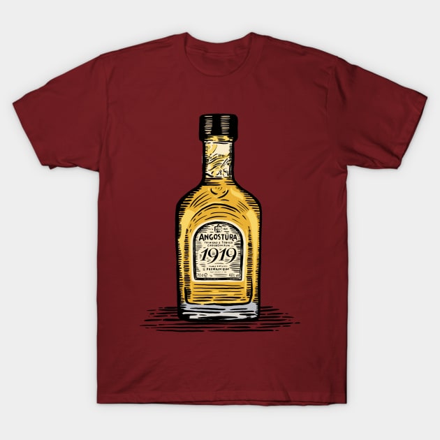 Angostura 1919 Rum T-Shirt by nicholashugginsdesign